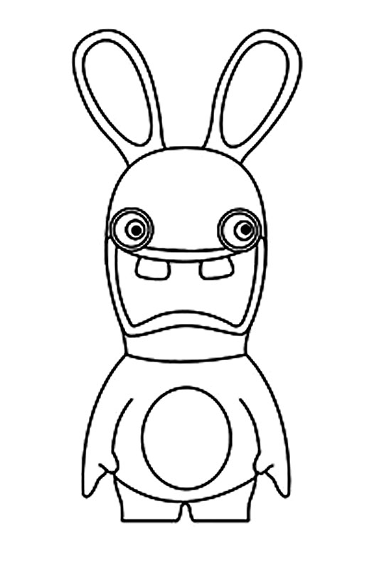 Coloring page: Raving Rabbids (Video Games) #114737 - Free Printable Coloring Pages