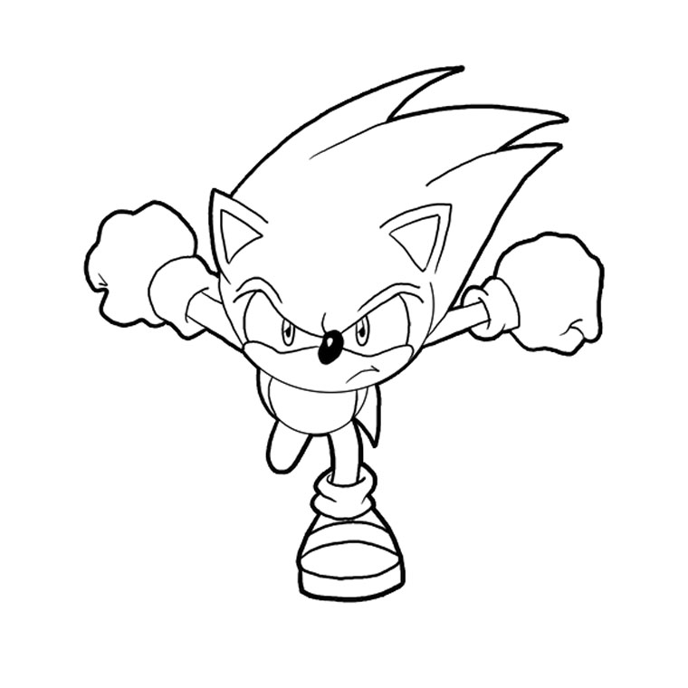 Coloring page: Sonic (Video Games) #153840 - Free Printable Coloring Pages