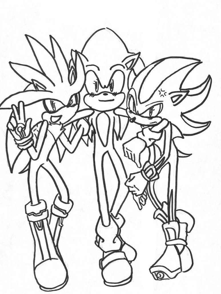 Coloring page: Sonic (Video Games) #153915 - Free Printable Coloring Pages