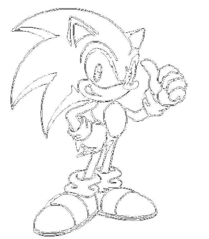 Coloring page: Sonic (Video Games) #154007 - Free Printable Coloring Pages