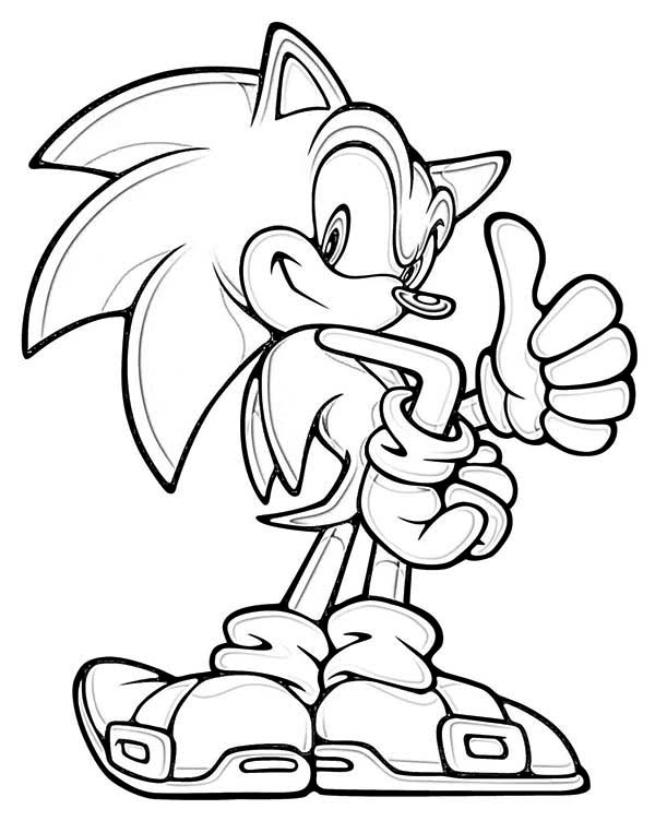 Coloring page: Sonic (Video Games) #154017 - Free Printable Coloring Pages