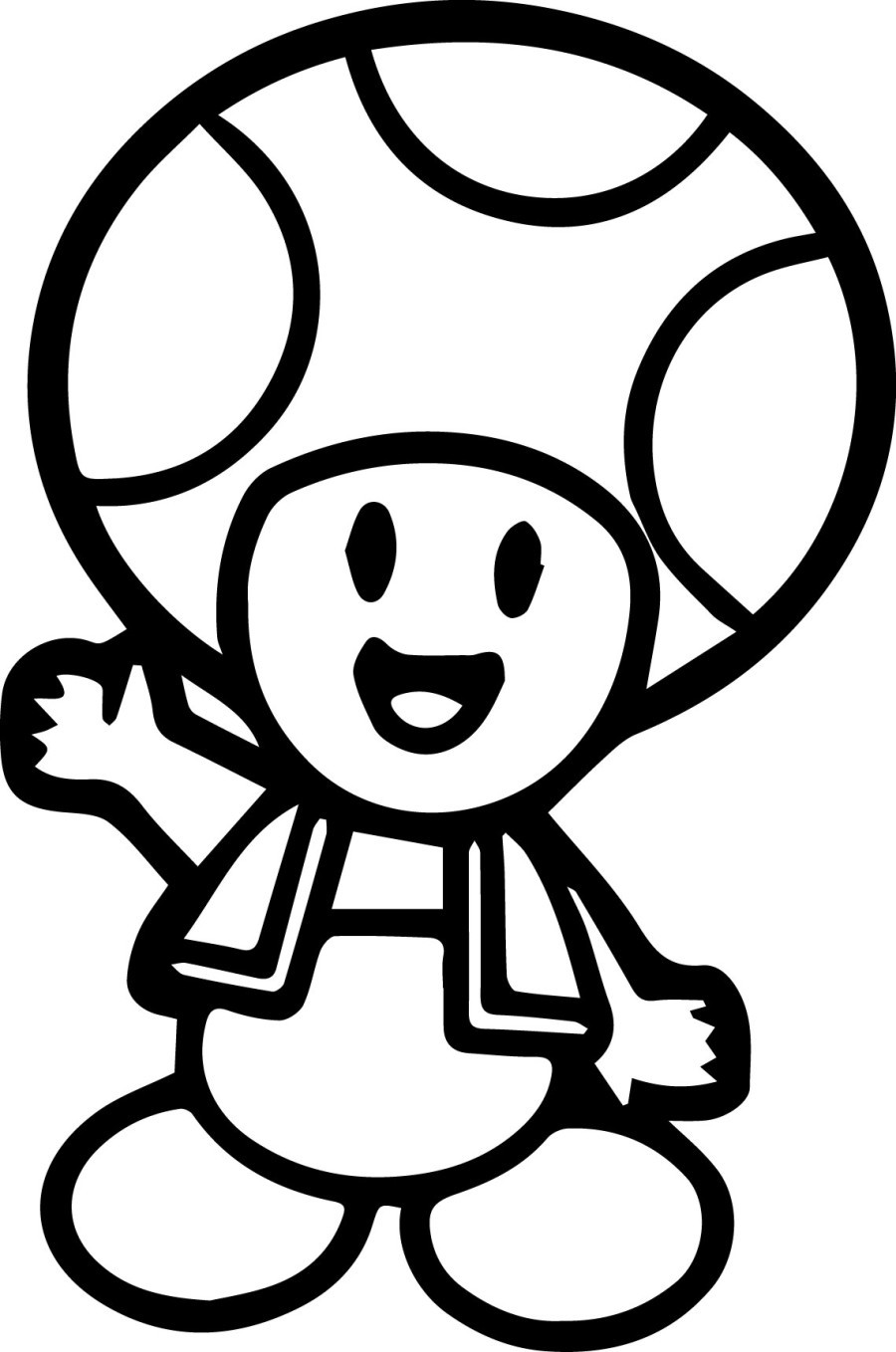 Coloring page: Toad (Video Games) #170228 - Free Printable Coloring Pages
