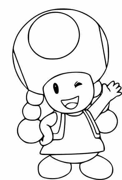 Coloring page: Toad (Video Games) #170236 - Free Printable Coloring Pages