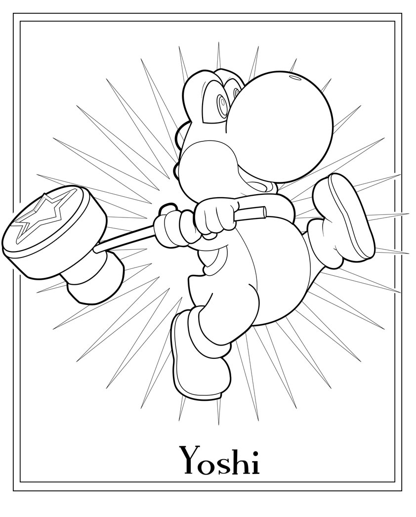Coloring page: Yoshi (Video Games) #113508 - Free Printable Coloring Pages