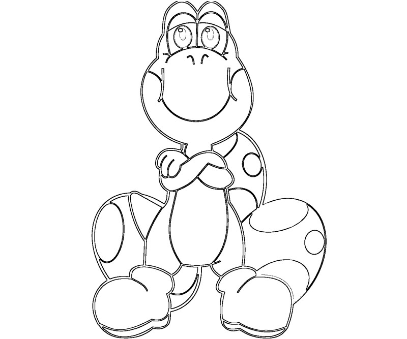 Coloring page: Yoshi (Video Games) #113517 - Free Printable Coloring Pages