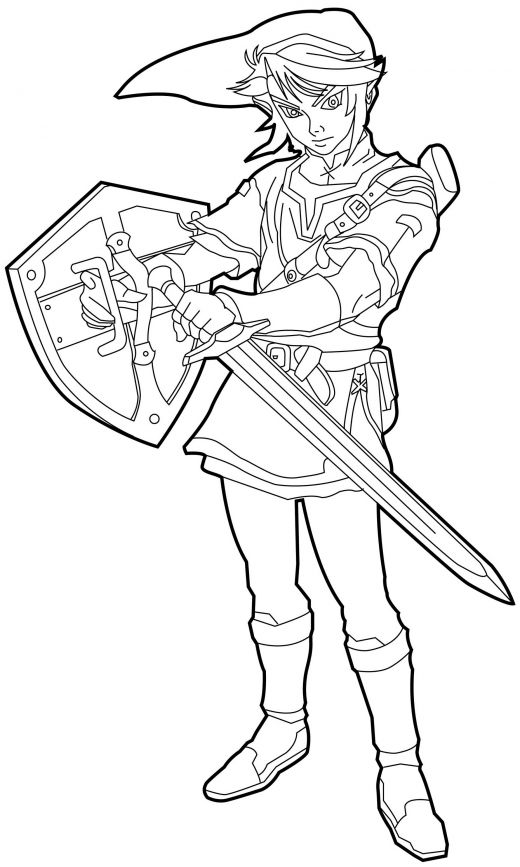 Coloring page: Zelda (Video Games) #113209 - Free Printable Coloring Pages