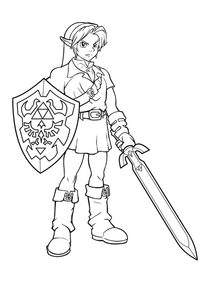Coloring page: Zelda (Video Games) #113212 - Free Printable Coloring Pages