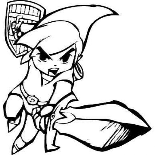 Coloring page: Zelda (Video Games) #113223 - Free Printable Coloring Pages