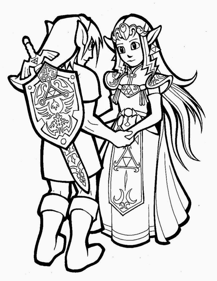 Coloring page: Zelda (Video Games) #113299 - Free Printable Coloring Pages
