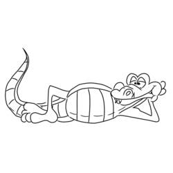 Coloring page: Alligator (Animals) #385 - Free Printable Coloring Pages