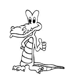 Coloring page: Alligator (Animals) #406 - Free Printable Coloring Pages