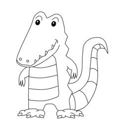 Coloring page: Alligator (Animals) #453 - Free Printable Coloring Pages