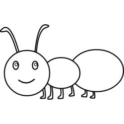 Coloring page: Ant (Animals) #6925 - Free Printable Coloring Pages