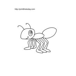 Coloring page: Ant (Animals) #6938 - Free Printable Coloring Pages