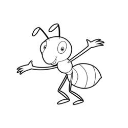 Coloring page: Ant (Animals) #6942 - Free Printable Coloring Pages