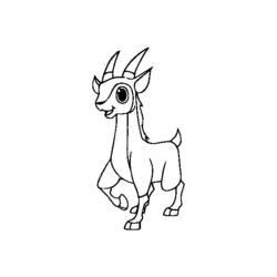 Coloring page: Antelope (Animals) #22624 - Free Printable Coloring Pages