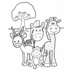 Coloring page: Antelope (Animals) #22654 - Free Printable Coloring Pages