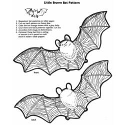 Coloring page: Bat (Animals) #2092 - Free Printable Coloring Pages