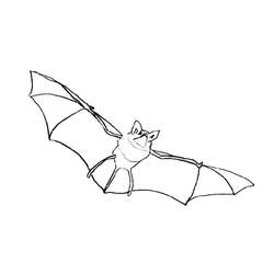 Coloring page: Bat (Animals) #2121 - Free Printable Coloring Pages