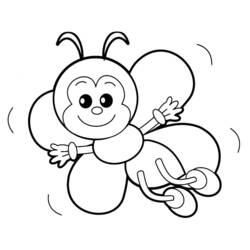 Coloring page: Bee (Animals) #103 - Free Printable Coloring Pages