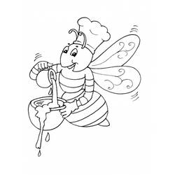 Coloring page: Bee (Animals) #105 - Free Printable Coloring Pages
