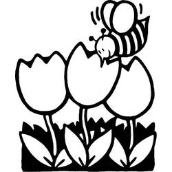 Coloring page: Bee (Animals) #107 - Free Printable Coloring Pages