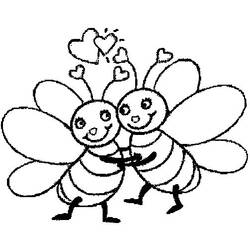Coloring page: Bee (Animals) #109 - Free Printable Coloring Pages