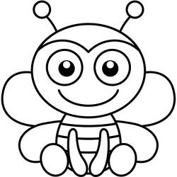 Coloring page: Bee (Animals) #116 - Free Printable Coloring Pages