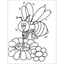 Coloring page: Bee (Animals) #129 - Free Printable Coloring Pages