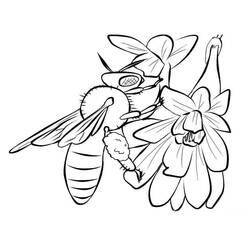 Coloring page: Bee (Animals) #138 - Free Printable Coloring Pages