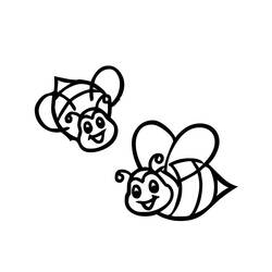 Coloring page: Bee (Animals) #164 - Free Printable Coloring Pages