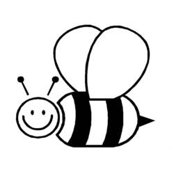 Coloring page: Bee (Animals) #74 - Free Printable Coloring Pages