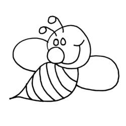 Coloring page: Bee (Animals) #78 - Free Printable Coloring Pages