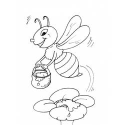 Coloring page: Bee (Animals) #84 - Free Printable Coloring Pages