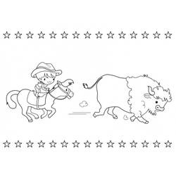 Coloring page: Bison (Animals) #1220 - Free Printable Coloring Pages