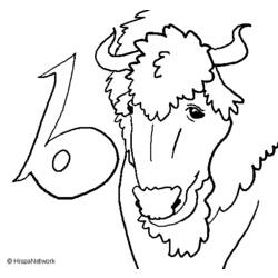 Coloring page: Bison (Animals) #1223 - Free Printable Coloring Pages