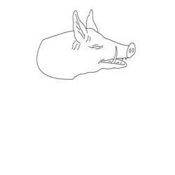 Coloring page: Boar (Animals) #14695 - Free Printable Coloring Pages