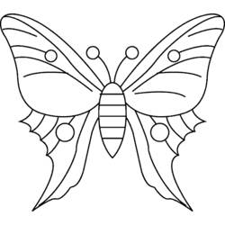Coloring page: Butterfly (Animals) #15726 - Free Printable Coloring Pages