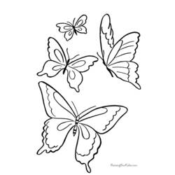 Coloring page: Butterfly (Animals) #15747 - Free Printable Coloring Pages