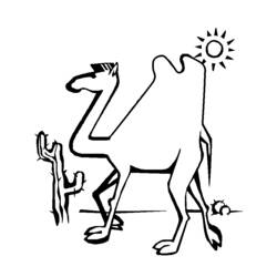 Coloring page: Camel (Animals) #1687 - Free Printable Coloring Pages