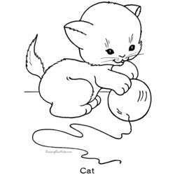 Coloring page: Cat (Animals) #1780 - Free Printable Coloring Pages