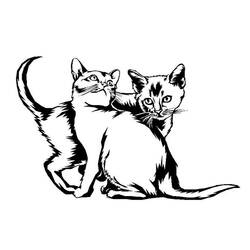 Coloring page: Cat (Animals) #1785 - Free Printable Coloring Pages