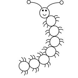 Coloring page: Caterpillar (Animals) #18231 - Free Printable Coloring Pages