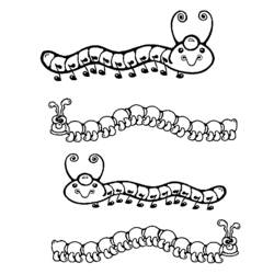 Coloring page: Caterpillar (Animals) #18234 - Free Printable Coloring Pages