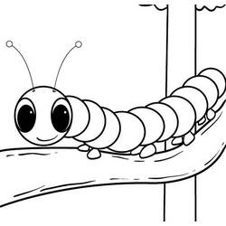 Coloring page: Caterpillar (Animals) #18273 - Free Printable Coloring Pages