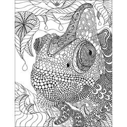 Coloring page: Chameleon (Animals) #1404 - Free Printable Coloring Pages