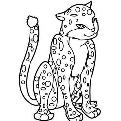 Coloring page: Cheetah (Animals) #7874 - Free Printable Coloring Pages