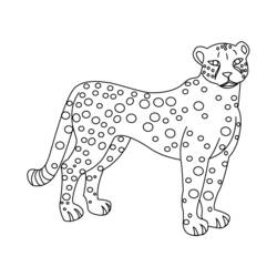 Coloring page: Cheetah (Animals) #7910 - Free Printable Coloring Pages