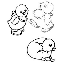 Coloring page: Chick (Animals) #15333 - Free Printable Coloring Pages