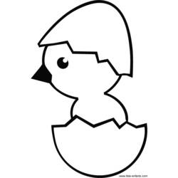 Coloring page: Chick (Animals) #15344 - Free Printable Coloring Pages